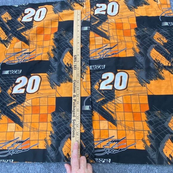Tony Stewart Pillow Sham NASCAR #20 Orange Black Standard Size 26x20 Springs - Picture 10 of 10